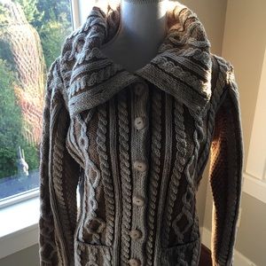 Cable Knit Cardigan Size S